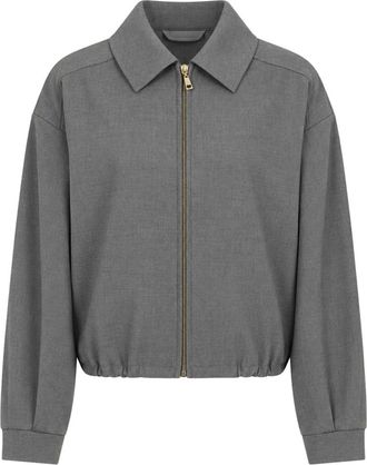 Twinset Chaqueta Camisera Corta - Jackets - Mujer - Gris - S
