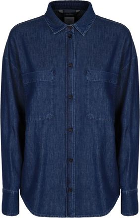 Max Mara Ginny Shirt - Dames - Spijkeroverhemden - Blauw - M - Katoen - Overhemden