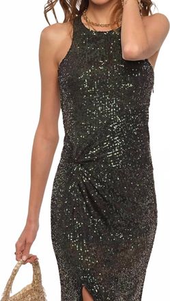 Heartloom Oli Slim Fit Dress In Forest