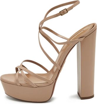 Aquazzura Sandali Gin con plateau - Toni neutri