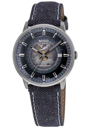 Mido Commander Gradient Blue Dial Fabric Strap Mens Watch M021.407.18.411.00