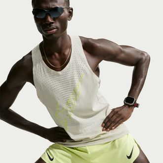 Nike Mens AeroSwift Dri-FIT ADV Running Singlet in Grey | IM5220-072