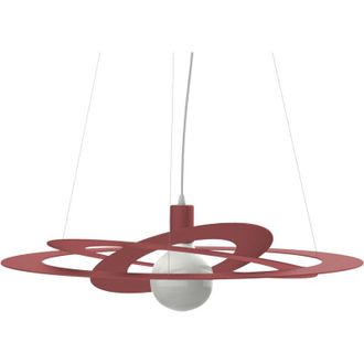 Lumicom ORBITAL Sospensione, 1X E27, max 42W, metallo, rosso cowhide, D.40cm