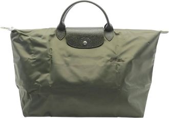 Longchamp Le Pliage Green L Top Handle Bag
