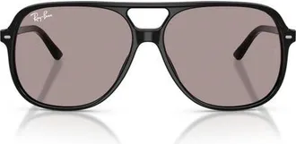 Ray-Ban Bill 60mm Square Sunglasses in Black /Violet at Nordstrom
