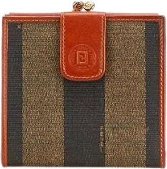 Fendi Pre-owned Wallets, female, Multicolor, Size: ONE SIZE Pre-owned Canvas wallets