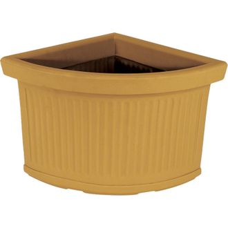 Monacis Macetero Esquinero Decorativo Cl&aacute;sico De 40x40 Cm Y 34 Cm De Alto, Fabricado En Pol&iacute;mero Impruneta Resistente, Ideal Para Plantas En Terrazas