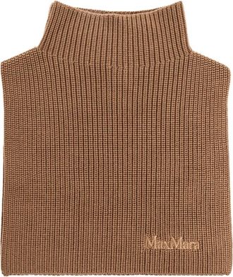 Max Mara Wollen coltrui - Dames - Wintersjaals - Bruin - ONE Size - Wol - Accessoires