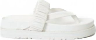 SIMKHAI Womens Ari Pool Slide In White