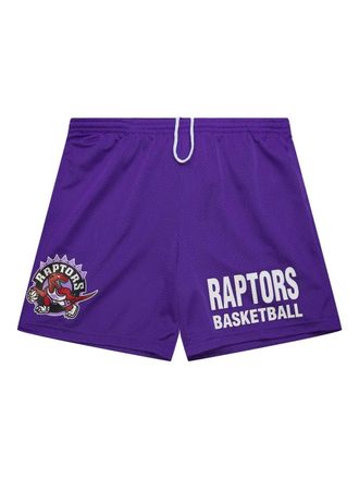 Mitchell & Ness NBA Raptors shorts met mesh en logo - Paars