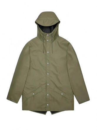 Rains Unisex Waterproof Rain Jacket In Marsh