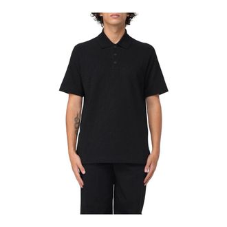 Fendi Polo Shirts, male, Black, Size: L Casual Short Sleeve Polo Shirt