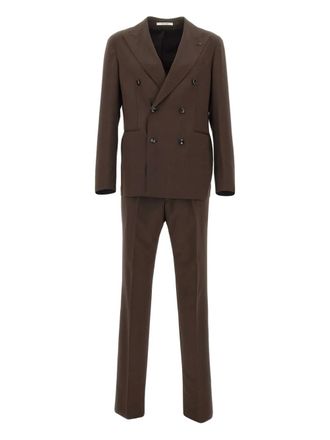 Tagliatore wool suit - Brown