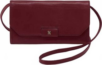 Hobo Womens Romy Crossbody Wallet In Saddleberry