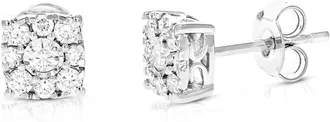 Vir Jewels 1/2 cttw Lab Grown Diamond Composite Earrings in Sterling Silver With Push Backs For Women
