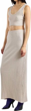 Cotton Citizen Capri Maxi Skirt In Fog