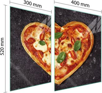 OEM Placa Protectora De Vidrio Para Estufa 70x52 Coraz&oacute;n