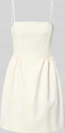 HUGO BOSS Tailliertes Cocktailkleid mit Viskose-Anteil Modell Kejani in Offwhite, Gr&ouml;&szlig;e 34