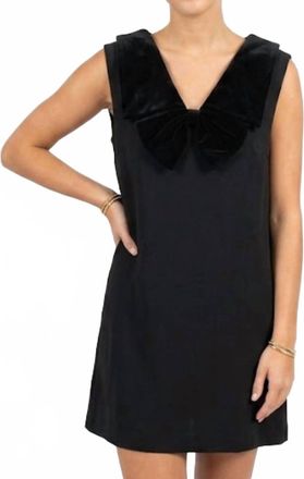 Mabel the Belt Show Me Your Bow Mini Dress In Black