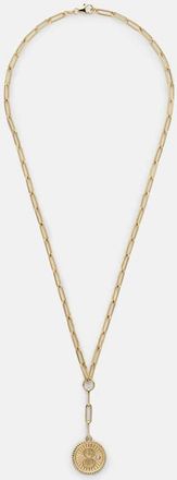 Foundrae Karma Clip 18kt gold chain necklace with diamonds