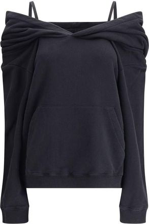 Maison Margiela Cotton Sweatshirt with dropped Womens shoulders