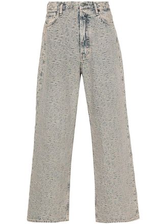 Acne Studios 1981M low-rise wide-leg jeans - men - Cotton - 52 - Blue