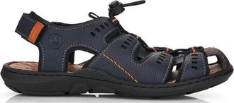 Rieker Platte sandalen - Heren - Sandalen - Blauw - 43 EU - Schoenen