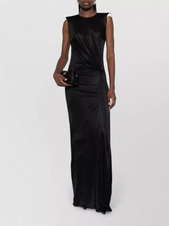 Elisabetta Franchi long dress draped detail open back