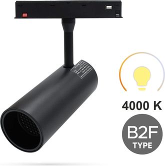 OEM Foco Led Para Riel De 20 W, 4000 K, Neutro, Tipo B2f, Para Rieles Magn&eacute;ticos Smart Track De 48 V Cc