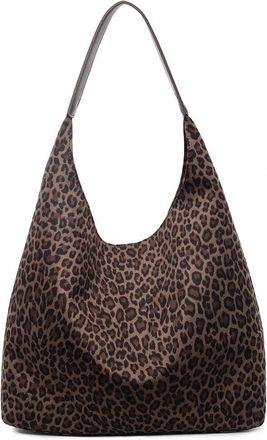 Generic Leopard Print Shoulder Bag for Women Hobo Bags Stylish Tote Bag Simple Commuting Bag for Daily Use
