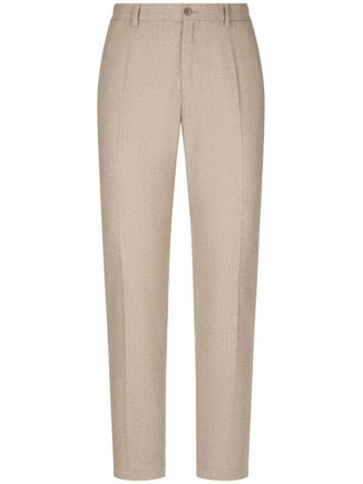 Dolce & Gabbana pressed-crease tailored trousers - Neutrals