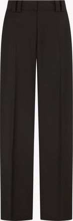 Serena Bute Wool Flat Fronted Jogger - Chocolate Brown