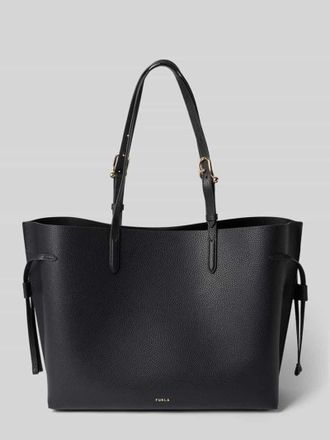 Furla Handtasche aus echtem Leder mit Logo-Detail Modell Ava in Mittelgrau, Gr&ouml;&szlig;e 1