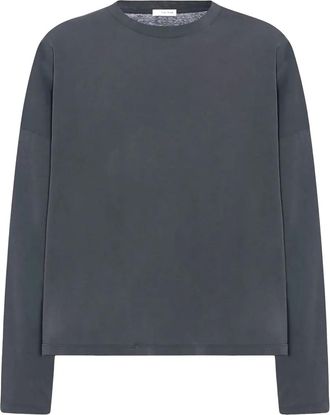 The Row Top Haru girocollo a maniche lunghe - Grigio
