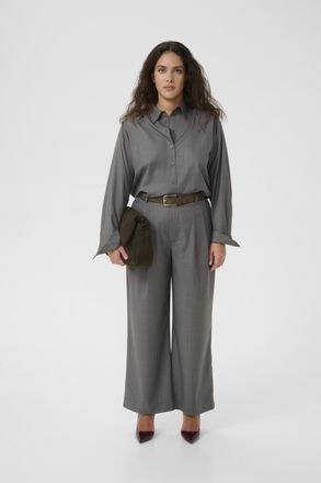 Gestuz Overhemd met lang mouwen GZeffy Loose fit dark grey