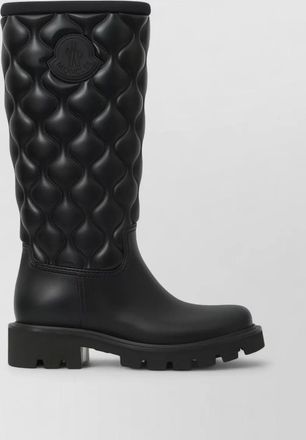 Moncler quilted knee-high rain boots
