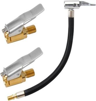 OEM Kit De Extensi&oacute;n De V&aacute;lvula De 24 Cm Que Incluye Manguera Inflador Neum&aacute;ticos Tap&oacute;n Palanca, Extensi&oacute;n V&aacute;lvula Manguera Aire V&aacute;lvula Coche 8 Mm