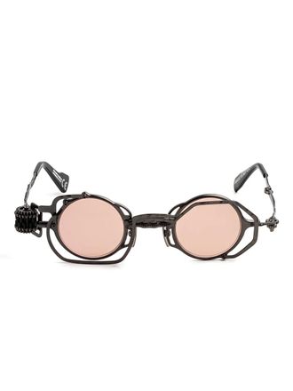 Kuboraum Z50 glasses - unisex - Metal/Acetate - 39 - Black