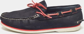 Carolina Herrera Black Suede Slip On Loafers
