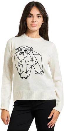 Emporio Armani Truien & Vesten, Dames, Wit, XS, Wol, Emporio Armani Sweaters White