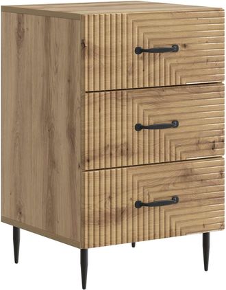 vidaXL Armario De Noche Roble Artisan 43 X 41 X 66,5 Cm Vidaxl