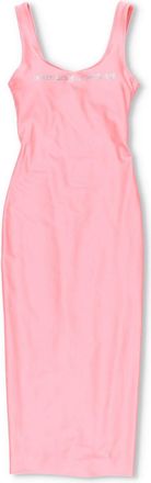Alexander Wang Crystal Logo Maxi Dress in Stretch Athletic Blend Size XS
