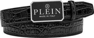 Philipp Plein Belt Cocco Men in Black/nickel at Nordstrom, Size 105