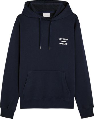 Dr&ocirc;le de Monsieur DR&Ocirc;LE DE Monsieur Nfpm Hooded Cotton Sweatshirt - Navy - XL