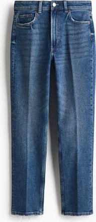 H&M Slim Straight High Ankle Jeans - Blue