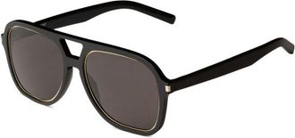 Saint Laurent SL602RIM001 Aviator Full Rim Sunglasses - Black