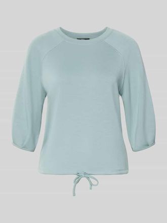 Zero Sweatshirt mit 3/4-Arm und Tunnelzug in Hellblau, Gr&ouml;&szlig;e 34