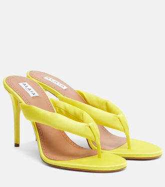 Alaia Ala&iuml;a Padded satin sandals