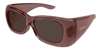 Saint Laurent SL 901 HOWL 016 Womens Sunglasses Red Size 61