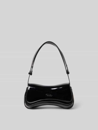 Diesel Shoulder Bag mit &Uuml;berschlag in Black, Gr&ouml;&szlig;e 1